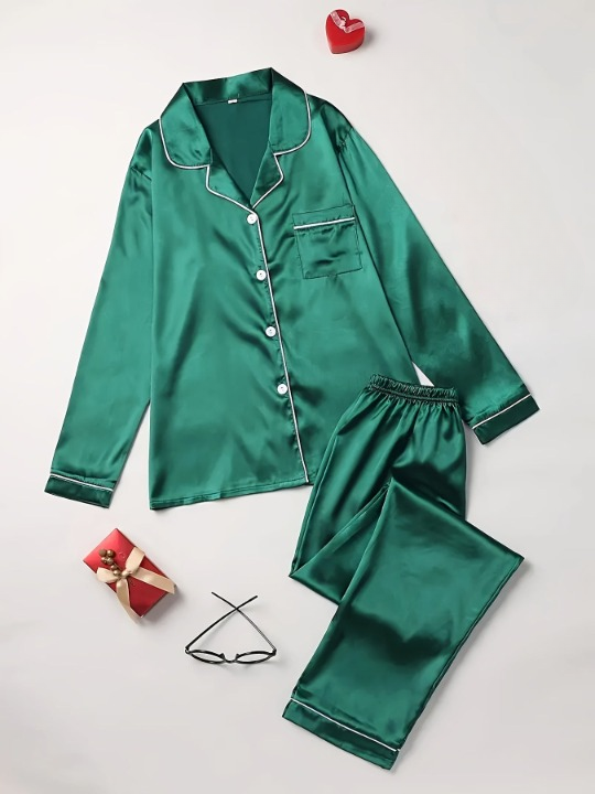 Image of Stephanie | Women's Long Sleeve Button-Down Pajama Set