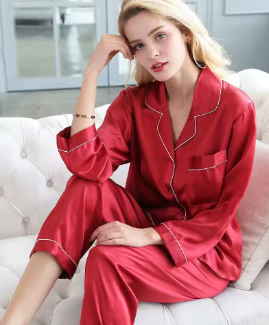 Image of Stephanie | Women's Long Sleeve Button-Down Pajama Set