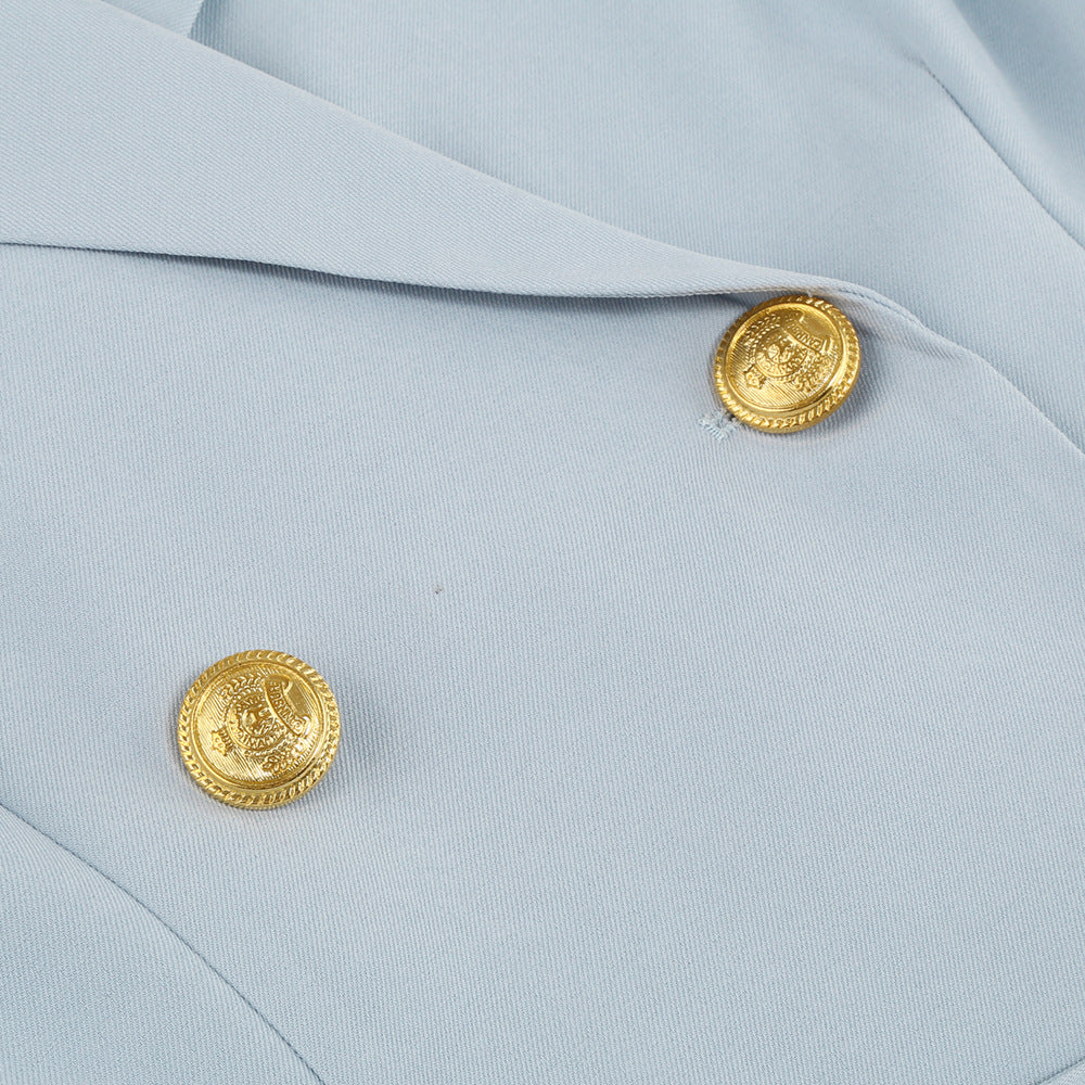 Image of Summer | Women's Double-Breasted V-Neck Mini Dress