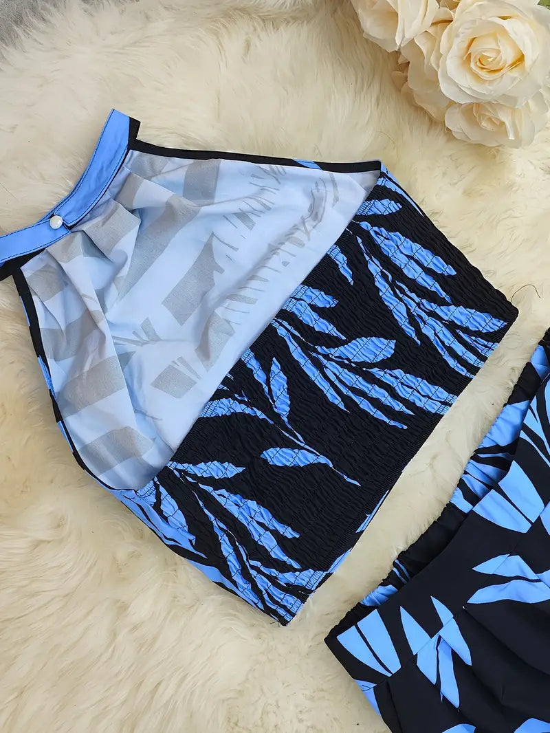 Image of Susan | Women's High-Waisted Wide Leg Two-Piece Set