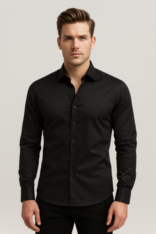 Image of Teddy | Men's Slim-Fit Button-Down Dress Shirt