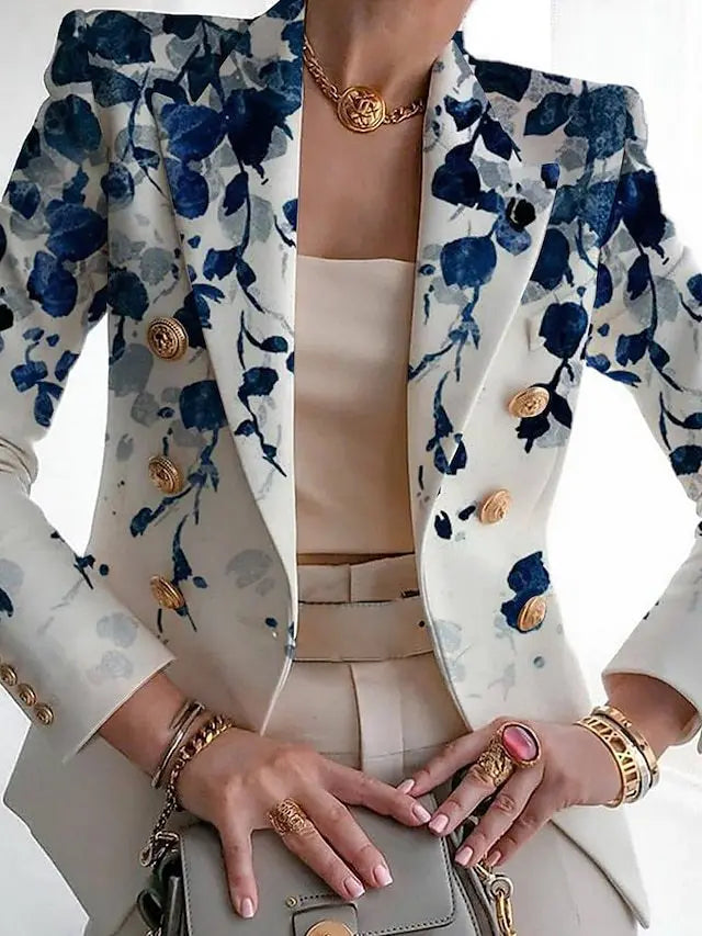 Image of Tiffany | Women's Long Sleeve Floral Blazer