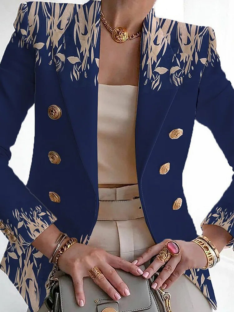 Image of Tiffany | Women's Long Sleeve Floral Blazer