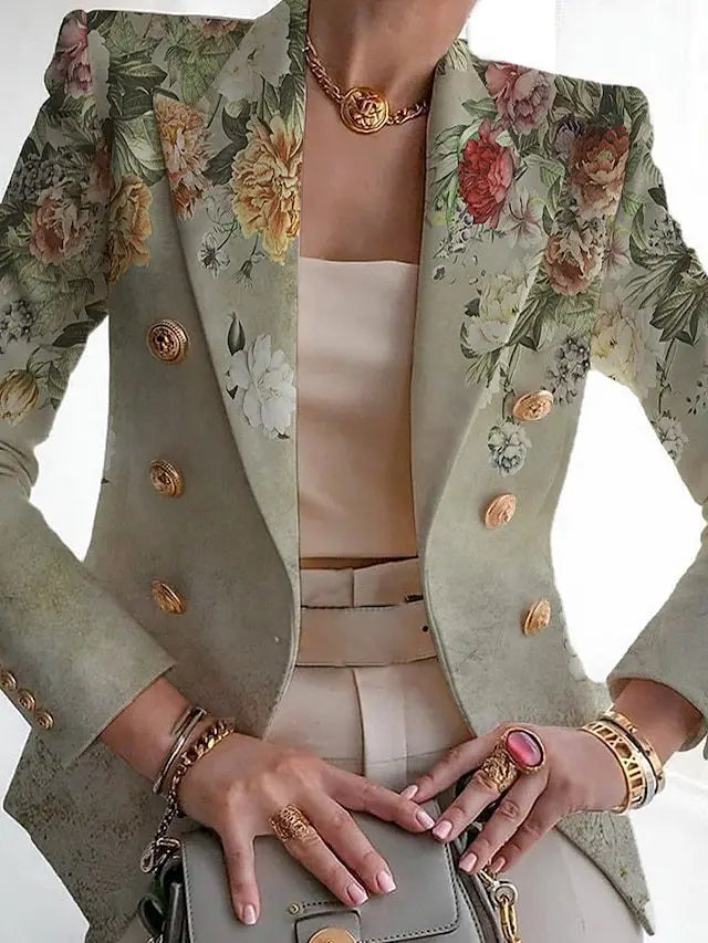 Image of Tiffany | Women's Long Sleeve Floral Blazer