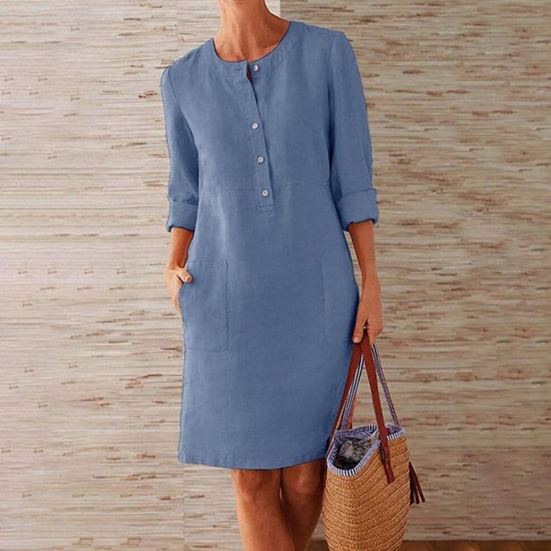 Image of Tracy | Women's Button-Down Midi Dress