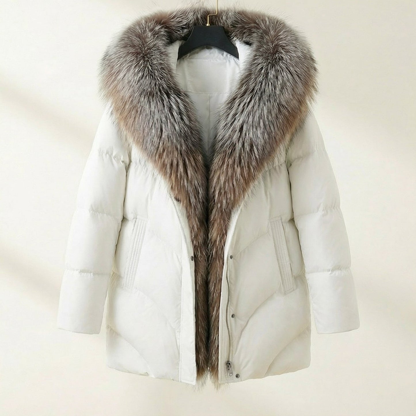 Image of Virginia | Women's Knee-Length Quilted Puffer Coat