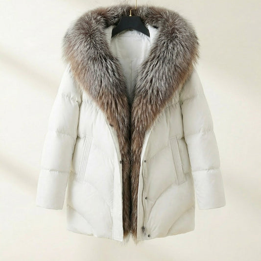 Image of Virginia | Women's Knee-Length Quilted Puffer Coat