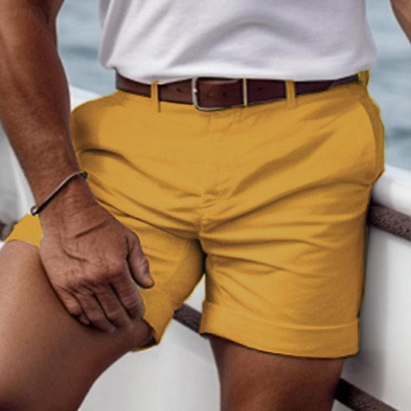 Image of Wade | Men's Cuffed Chino Shorts