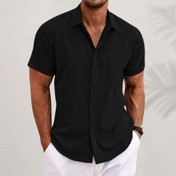 Image of Wade | Men's Short Sleeve Button-Down Shirt