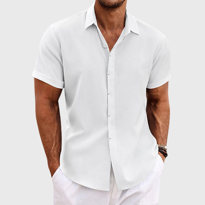 Image of Wade | Men's Short Sleeve Button-Down Shirt