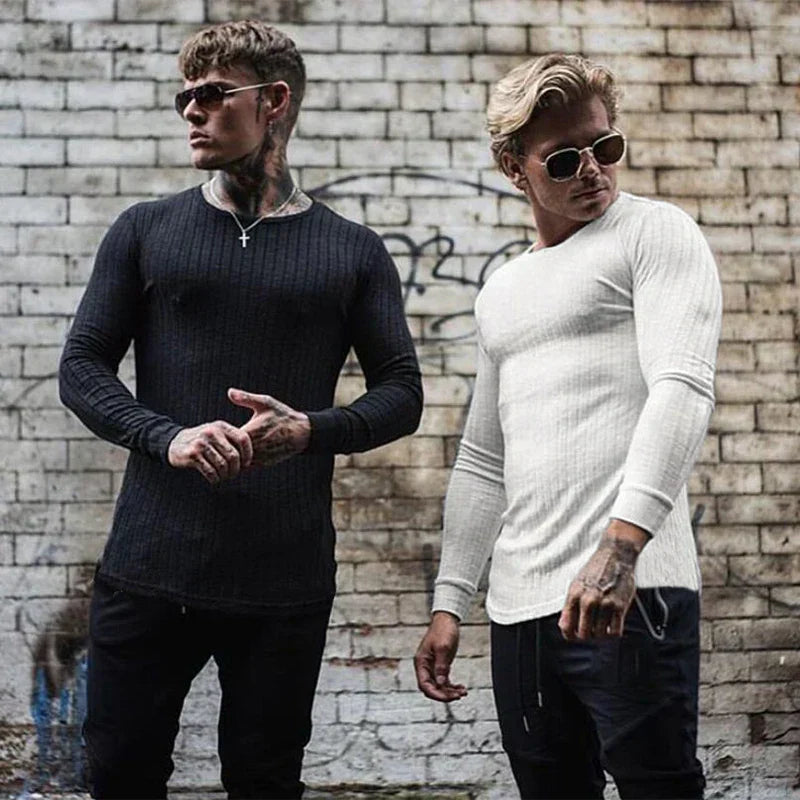Image of Walter | Men's Slim Fit Long Sleeve Sweater