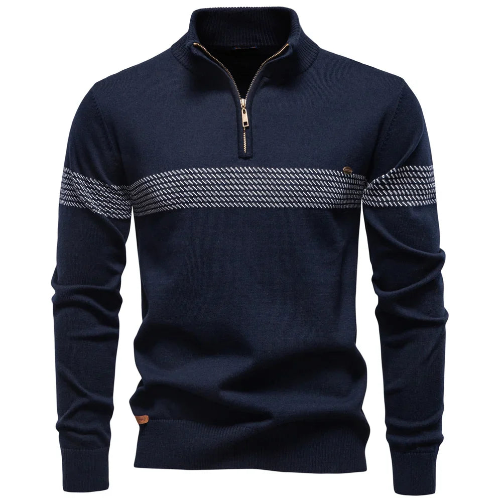 Image of Wesley | Men's Quarter Zip Pullover Sweater