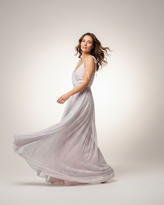 Women's Elegant Chiffon Maxi Dress