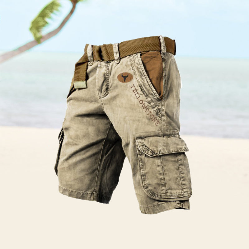 Image of Zachary | Men's Belted Cargo Shorts